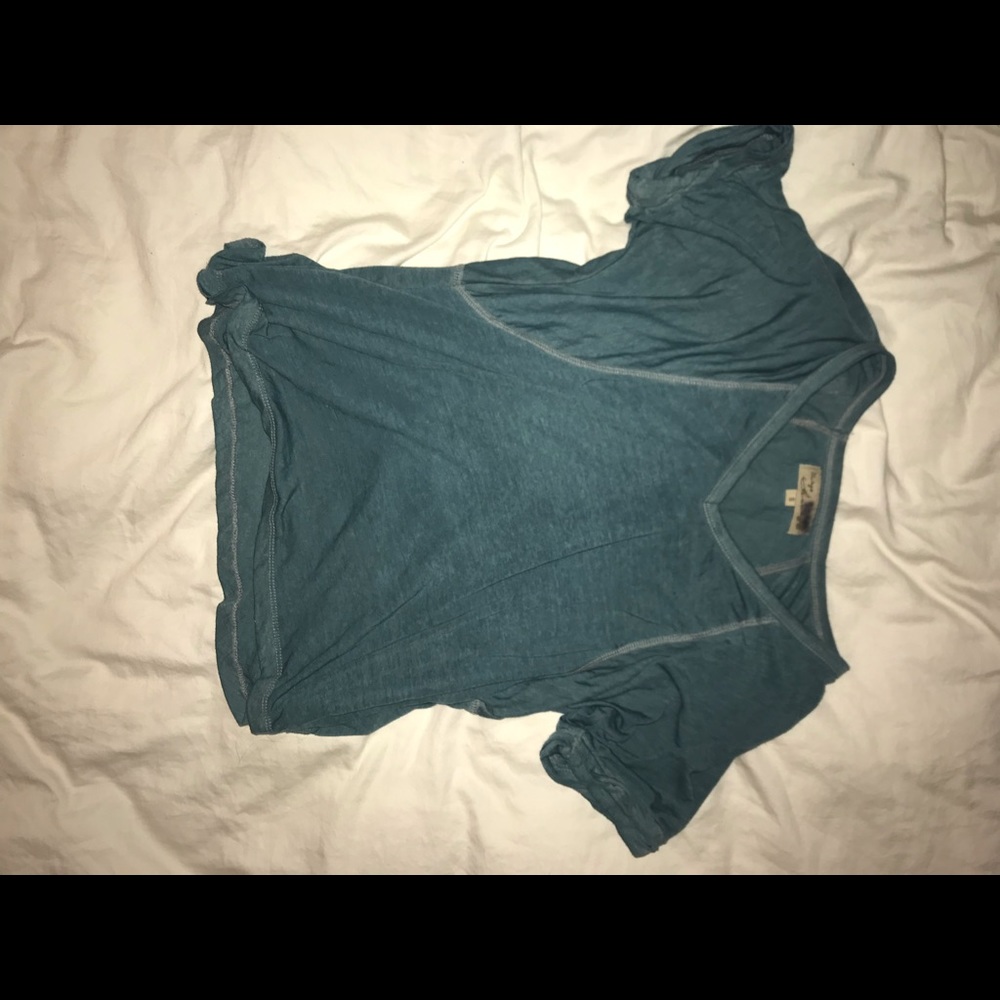 Turquoise loose tee shirt